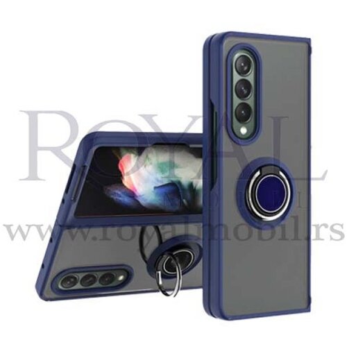  futrola pvc matte sa magnetom za samsung galaxy z fold 4 plava Slike
