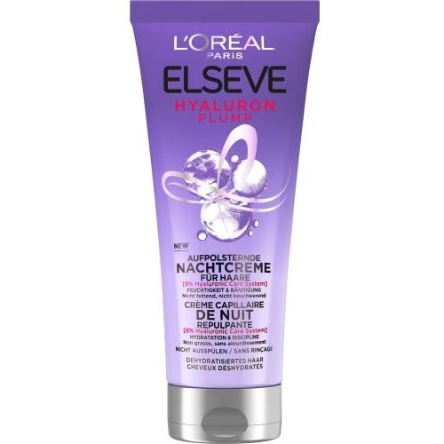 L´Oréal Paris Elseve Hyaluron Plump Night Cream maska za lase suhi lasje vse vrste las 200 ml za ženske Cene