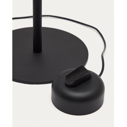 Kave Home Črna kovinska LED zatemnitvena namizna svetilka (vi&amp;scaron;ina 61,5 cm) Orey &amp;ndash; Slike