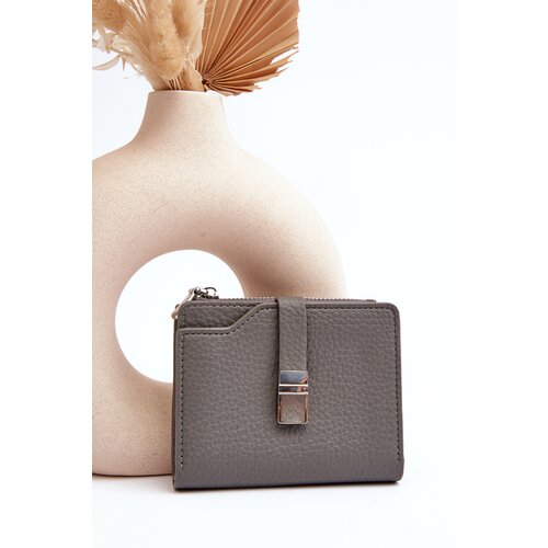 Kesi Women's wallet made of eco-leather gray Lazara Slike