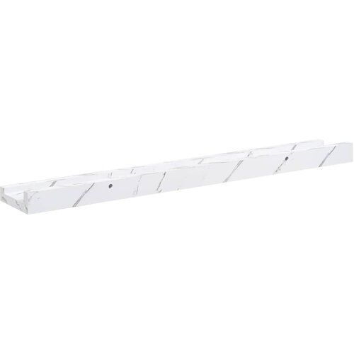  Polica na zidu s policom 4 pcs Bijeli mramor 60 x 9 x 3 cm Slike