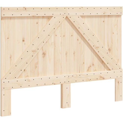Maison Chic posteljno vzglavje - vzglavna omarica - nočna omarica 140x104 cm trdna borovina, (21704854) Slike