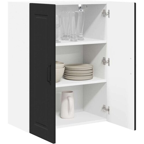 VidaXL Zidni kuhinjski ormarić Crna 60 x 31 x 80 cm Konstruirano drvo Slike
