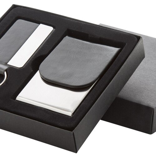  SET ZA VIZITKE PLUS KLJUČE ANDA AP810384 ČRNO-SREBRNI Cene