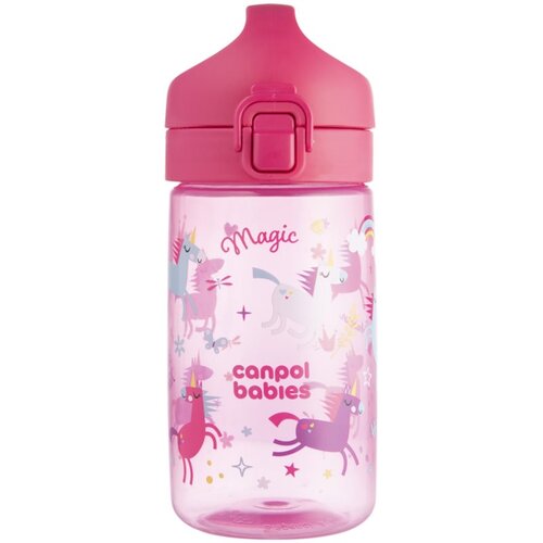 Canpol Junior Bottle steklenička za otroke Pink 400 ml Slike