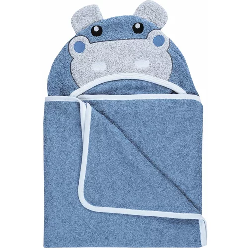 Bubaba hišna brisača z ušesi hippo 110x75 blue