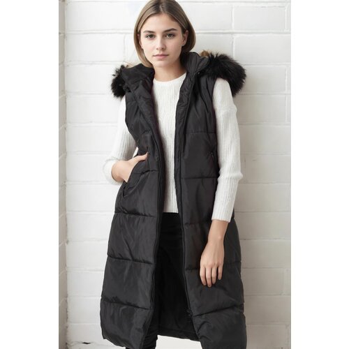 Dewberry Z6741 WOMEN&amp;#039;S VEST-LIGHT BLACK Slike