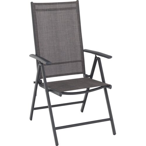 Ambia Garden ZLOŽLJIV VRTNI SEDEŽ aluminij, jeklo antracit, rjava Cene
