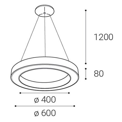  LED2 - LED prigu&amp;scaron;iva luster na sajli SATURN LED/50W/230V 3000K/4000K bela Slike