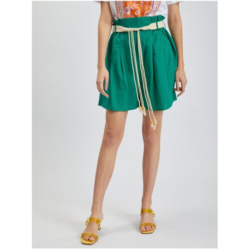 Orsay Green Ladies Linen Shorts - Women Cijene