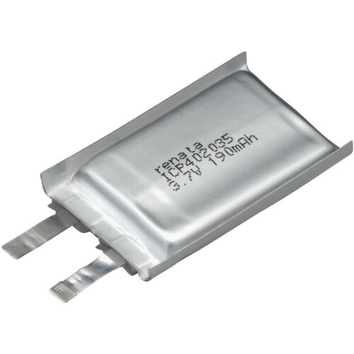 Renata LiPo-akumulator ICP402035\, 3\, 7 V\, 195 mAh\, ICP052136\, (D x &Scaron; x V) 35 x 20 x 4\, 4 mm 100645, (20439297) Cene