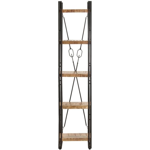 Maison Chic Knjižna omara - Knjižni regal 5-nadstropna 40x30x180 cm trden mangov les, (21725897) Cene
