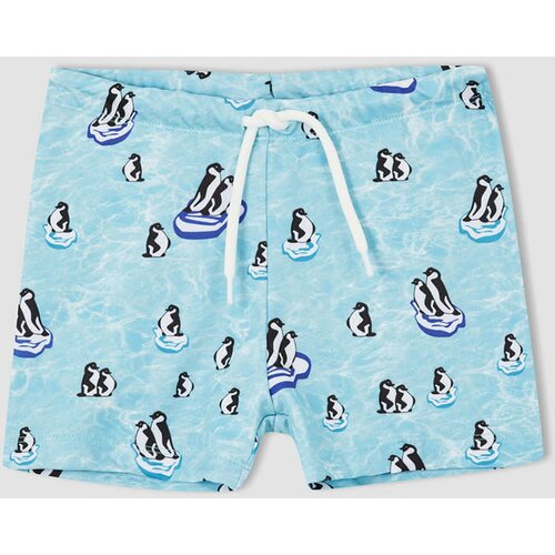 Defacto Boy Tie Waist Printed Swimming Shorts Cene