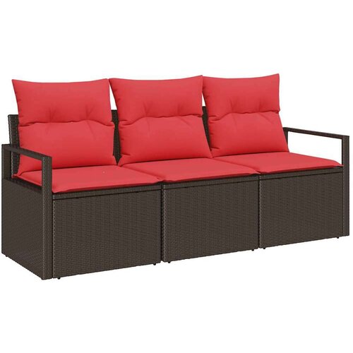  Set sofe 3 pcs Smeđa poliratan Slike