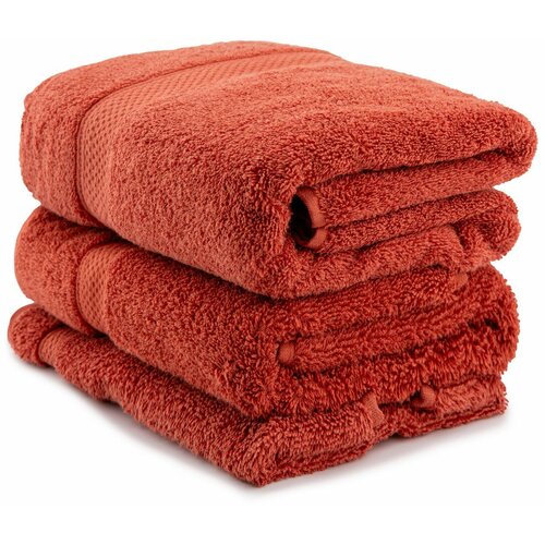 colorful - tile red tile red towel set (3 pieces) Slike