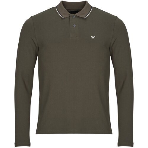 Emporio Armani Polo majice dolgi rokavi POLO SHIRT Kaki Cene