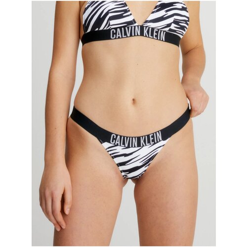 Calvin Klein White and Black Women's Patterned Swimsuit Bottoms Underwe - Women Slike