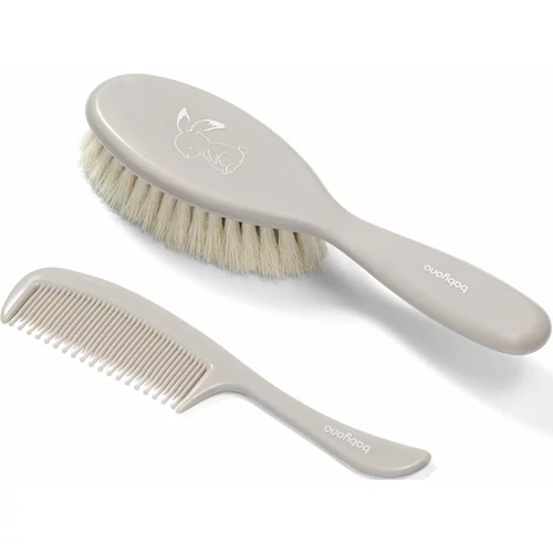 BabyOno Take Care Hairbrush and Comb set Gray (za djecu od rođenja)