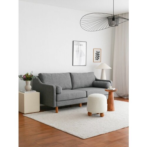 Atelier Del Sofa nordi 3 seater wood - grey grey 3-Seat sofa Slike