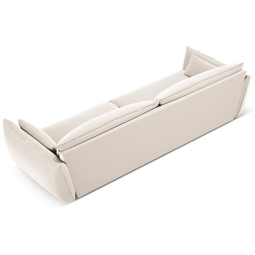 Mazzini Sofas Bež žametna sedežna garnitura 248 cm Vanda &amp;ndash; Slike