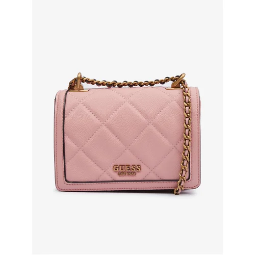 Guess Pink Women Crossbody Handbag Abey Convertible Xbody Flap - Women