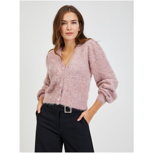 Orsay Pink Women's Cardigan with Metallic Fibers - Womens Cijene