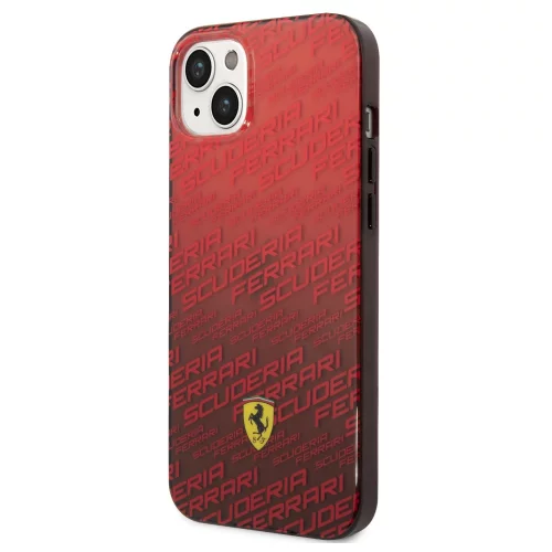 Ferrari silikonski ovitek Scuderia FEHCP14MEAOR za iPhone 14 Plus - rdeč