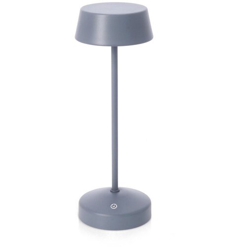 BIZZOTTO Plava metalna LED stolna lampa s mogućnosti zatamnjivanja/s bežičnim punjačem s plastičnim sjenilom (visina 33 cm) Esprit – Cene