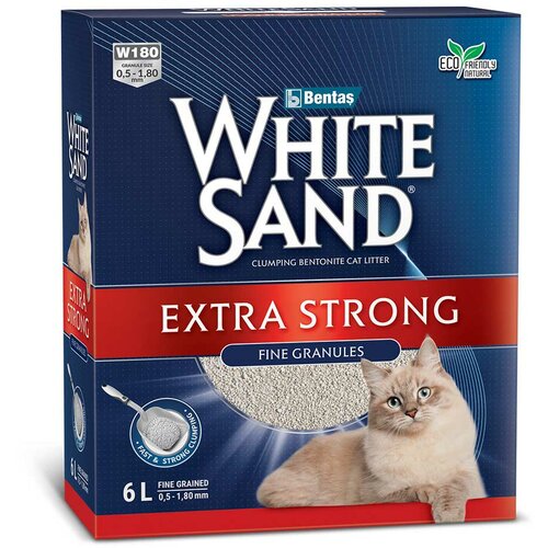 Bentas white sand extra stong posip za mačke 6l Slike