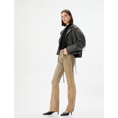 Koton Distressed Lightweight Flare Jeans Slim Fit Standard Waist Cotton Pocket - Victoria Slim Jea Slike