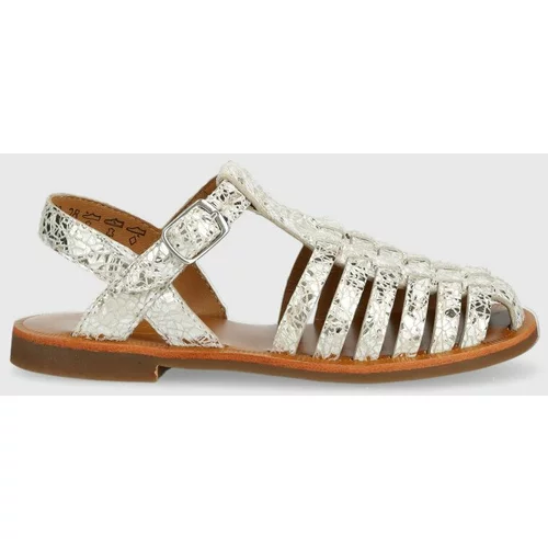 Pom d'Api Dječje kožne sandale Reebok Classic boja: srebrna