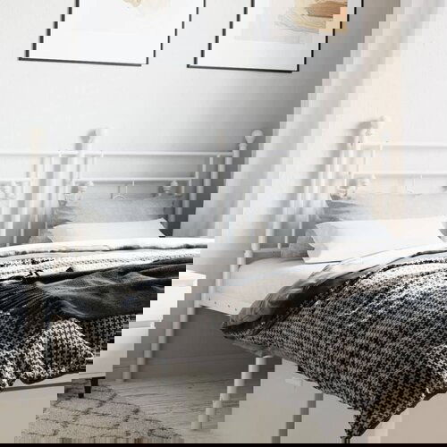 vidaXL Metalno uzglavlje bijelo 150 cm Cijene