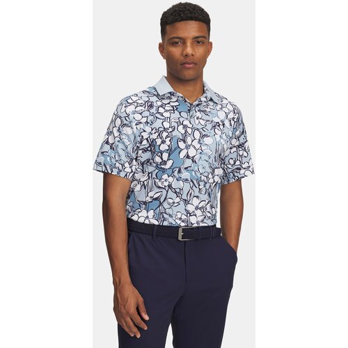 Under Armour Men&amp;#039;s UA Drive Chill Printed Polo-BLU T-Shirt - Men&amp;#039;s Slike