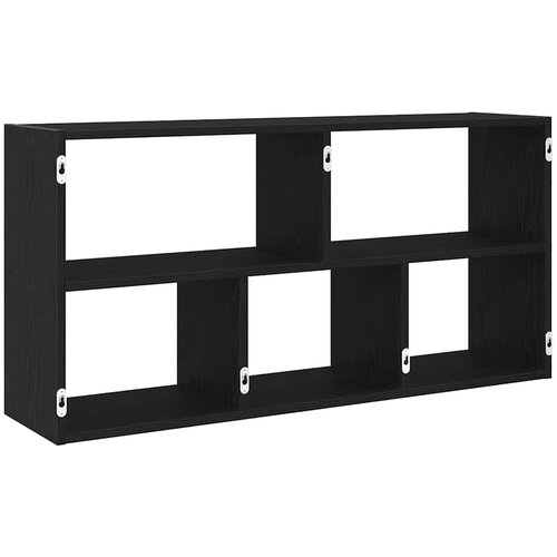  Zidna polica crni hrast 100x25x50 cm inženjerski drvo Slike
