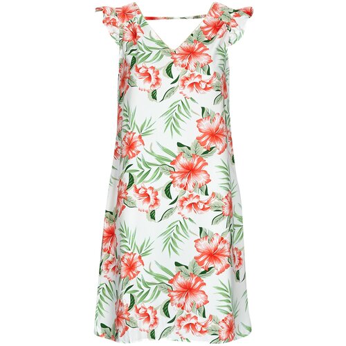 Only ONLSYLVIE FR LIFE S/S FRILL DRESS Multicolour Slike