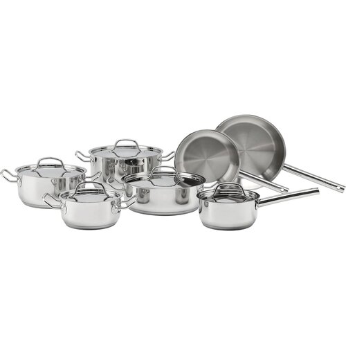Elle Home &amp;ndash; Stainless Steel Cookware Set ECCS200412A, 12 Pieces Slike