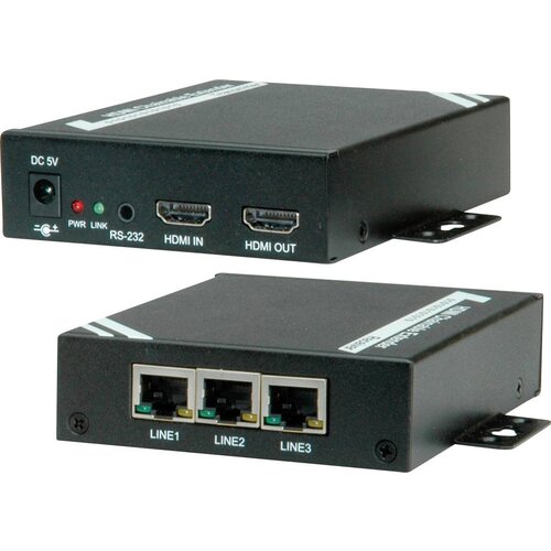 Roline hdmi extender prek tp\, Cat.5 / 6\, kaskadno\, 100 m 14.01.3468 hdmi&reg; hdmi raz&scaron;iritev 100 m, (20429859) Cene