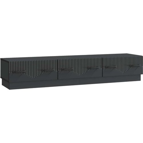 TV omarica s predalom Črna 147 x 34,5 x 27 cm Inženirski les, (5000210366) Cene