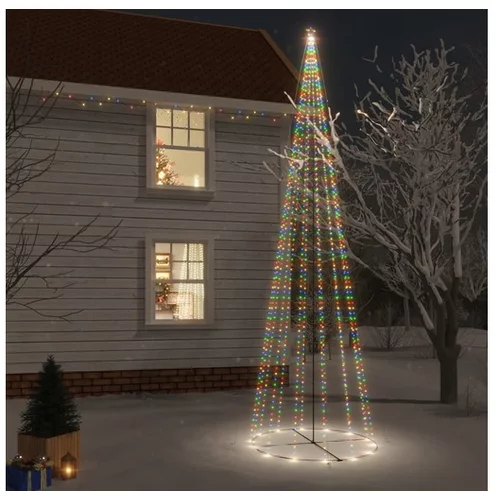  Božično drevesce stožec 1134 barvnih LED diod 230x800 cm
