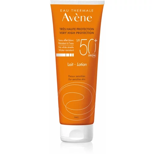 Avène Sun Sensitive zaščitni losjon za občutljivo kožo SPF 50+ 250 ml