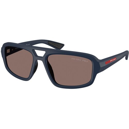 Prada Linea Rossa PSB11SU TFY05C Polarized ONE SIZE (57) Modra/Rjava Slike