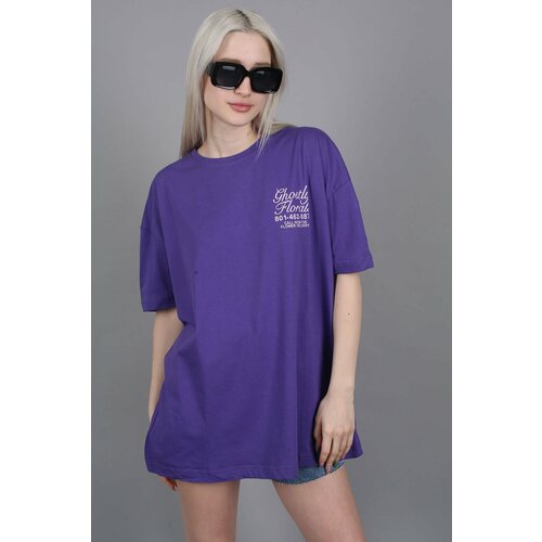 Madmext T-Shirt - Purple - Oversize Slike