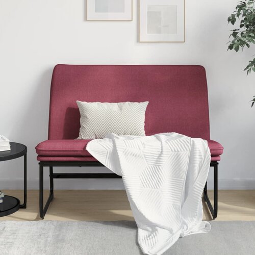 vidaXL Klupa crvena boja vina 100 x 75 x 76 cm od tkanine Cene