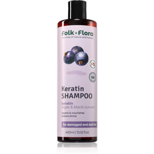 Folk & Flora Blackcurrant obnovitveni šampon s hranilnim učinkom 400 ml Cene