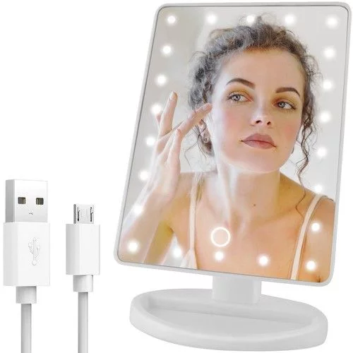 Kedo Ogledalo kozmetično, LED, vrtljivo, nagib, USB, (21151508)