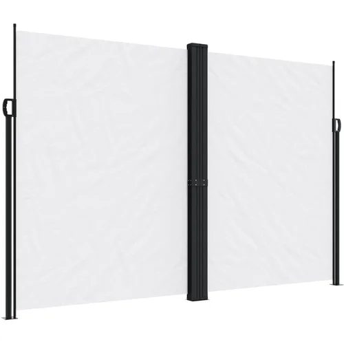 Maison Chic Zložljiva stranska tenda - Senčniki bela 220x1200 cm, (22039442)