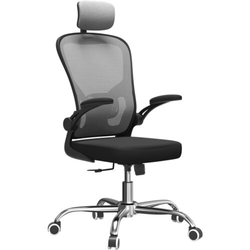 Shumee Topeshop FOTEL DORY SZARY office /computer chair Padded seat Mesh backrest Cijene
