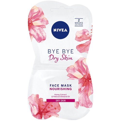 Nivea Bye Bye Dry Skin hranjiva maska od meda 2x7.5 ml Slike