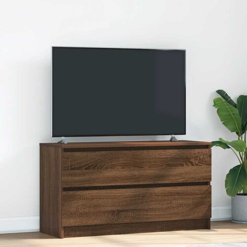 Furnova TV omarica rjav hrast 100x35x54 cm inženirski les, (21924456) Cene