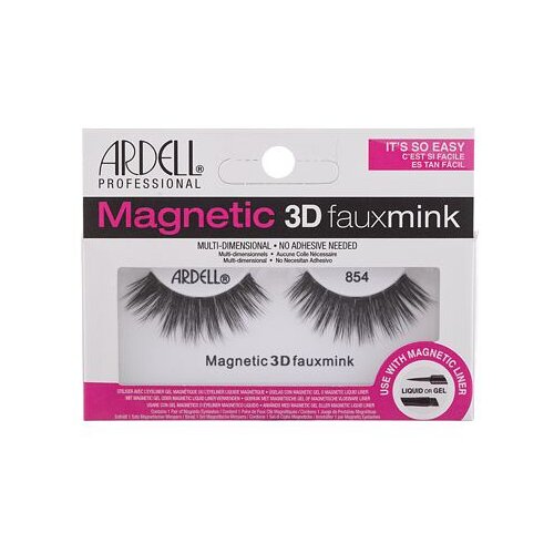 Ardell Magnetic 3D Faux Mink 854 magnetne umetne trepalnice 1 ks odtenek Black Cene